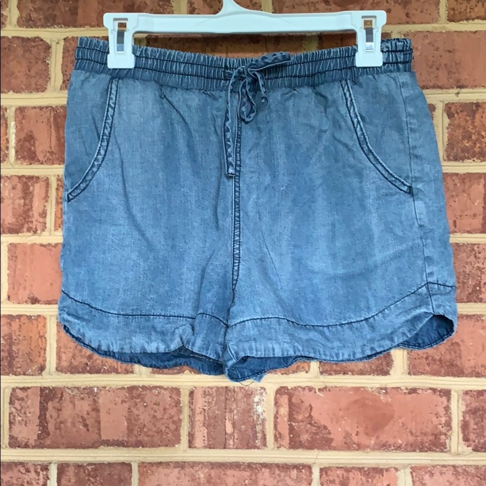 Flowy “jean” shorts
